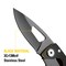 Cat 5-1/4 Inch Folding Skeleton Knife with Black Blade 980265 - alternate 2